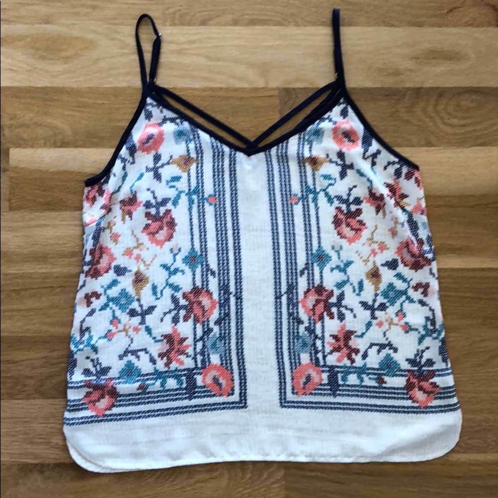 Skies are Blue floral print tank